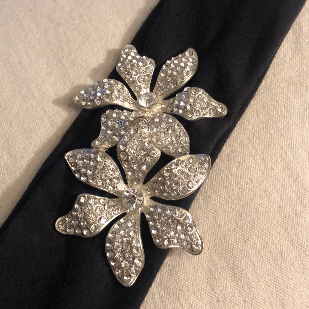 🌸 Cute custom made floral crystal headband - Picture 3 of 8